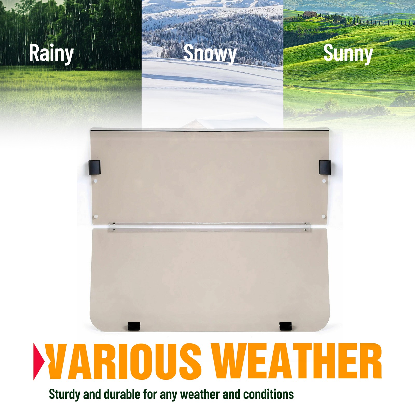 Foldable Smoke Windshield Windscreen For Yamaha G14 G16 G19 Golf Cart 1995-2003