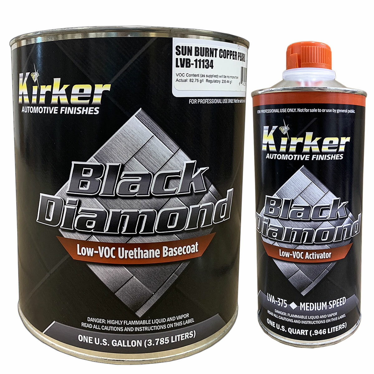 Gal Kirker Black Diamond Car Paint Sun Burnt Copper Pearl LVB-11134 w/ Activator
