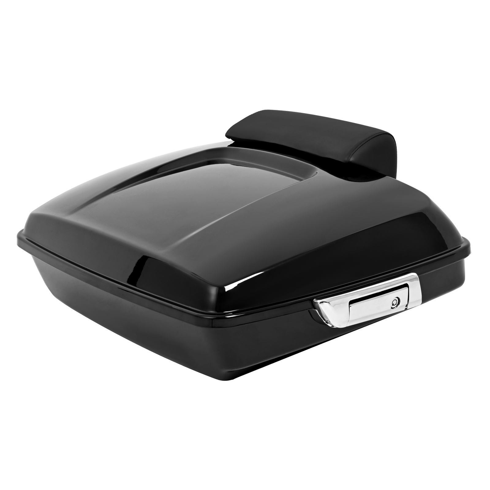 5.5” Vivid Black Razor Tour Pack Trunk W/mount Rack For Harley Softail Heritage