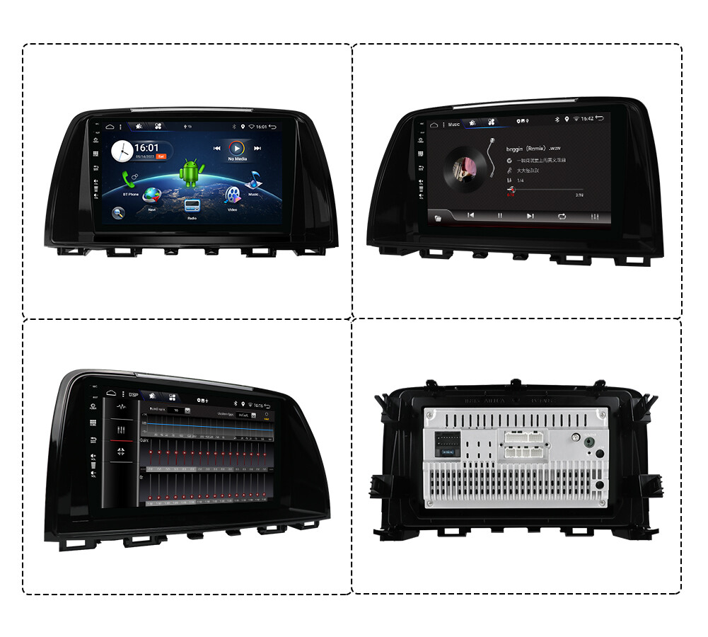 Android 14 Carplay Car Stereo Radio GPS For Mazda 6 Atenza 2012-2016 DSP Navi BT
