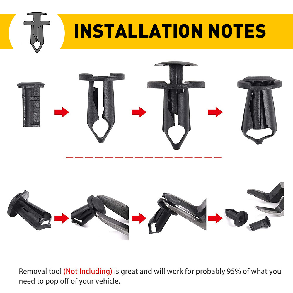 Engine Splash Shield Guard Bumper Hardware Kit Body Bolt Screw Clip Rivet U-nut