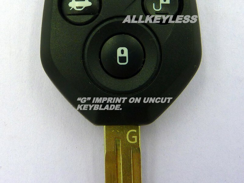 OEM SUBARU keyless entry remote CWTWB1U811 G chip Japan NEW KEY CASE