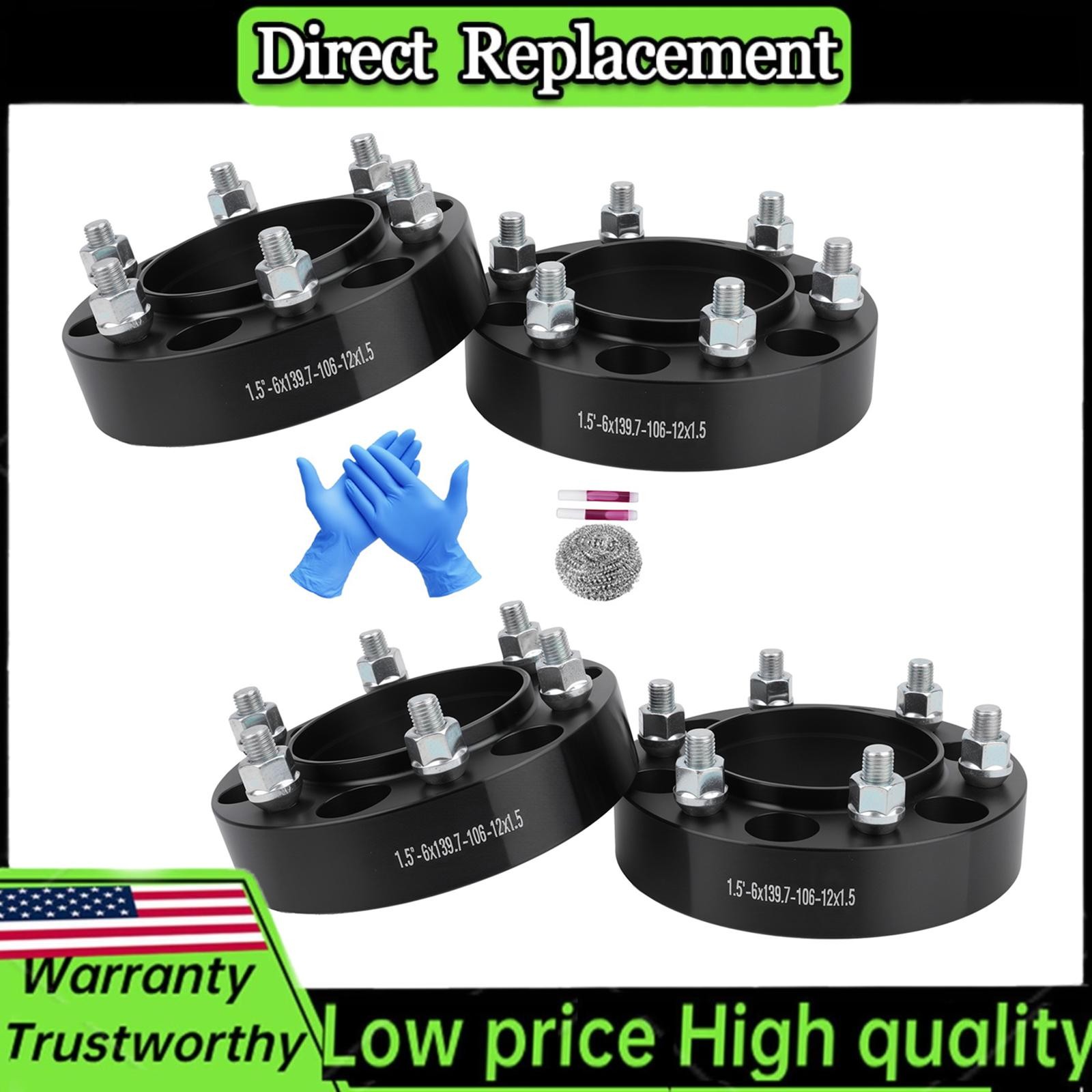 4PCS 1.5″ 6×5.5 Hubcentric Wheel Spacers For Toyota Tacoma 4Runner Tundra Lexus