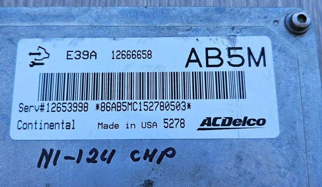 ✅OEM E39A Engine Control Module ECU EBX Cadillac Chevrolet GMC 12666658 12653998