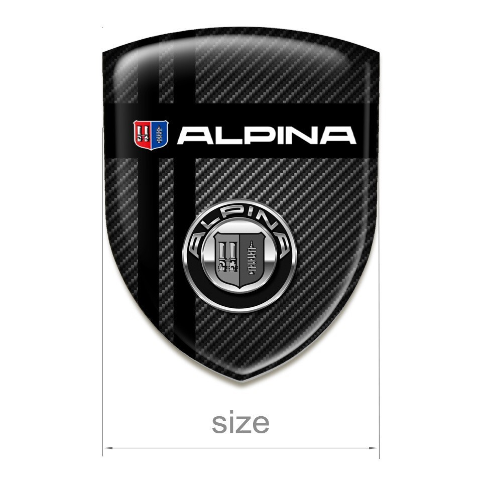 Alpina Sticker | Fender Badge Decal | Side Logo Trunk Bumper Laptop etc.