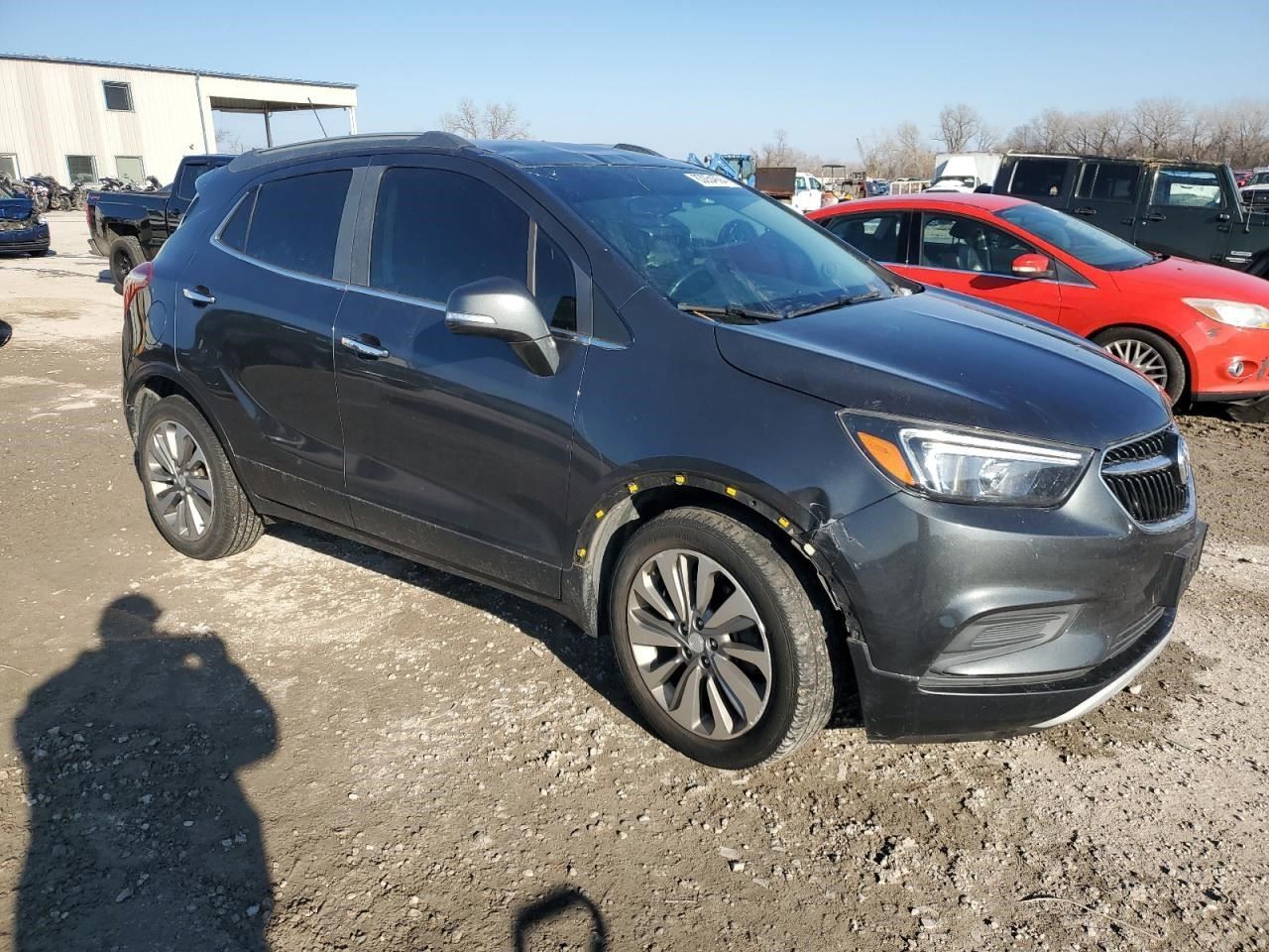 17-20 BUICK ENCORE LH Driver Side View Mirror Without Memory Gray 42654512
