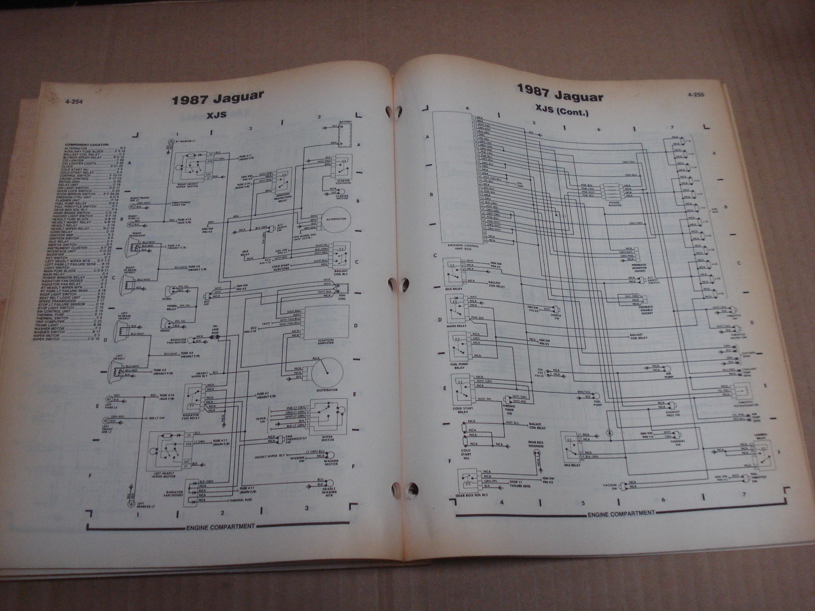 1987 Jaguar XJS Wiring Diagrams/Schematics