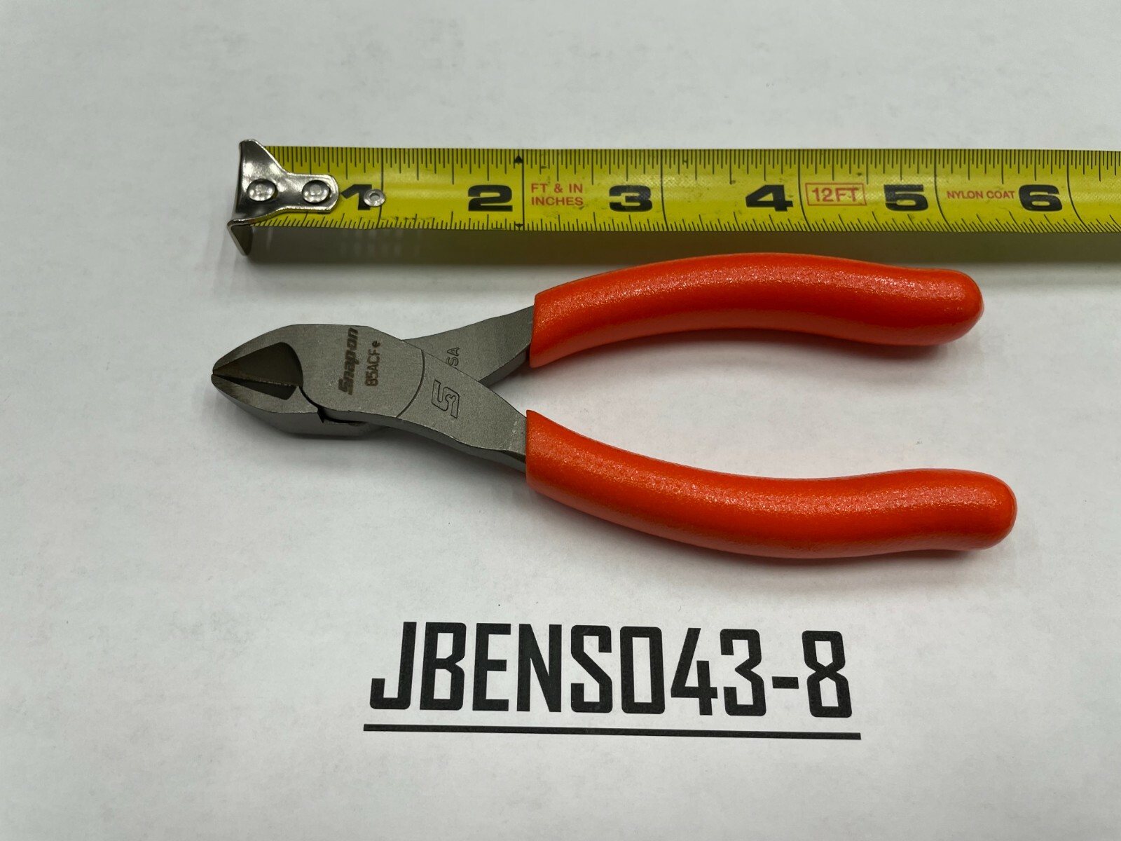 Snap-on Tools USA NEW ORANGE 5″ Talon Soft Grip Diagonal Cutter Pliers 85ACFO