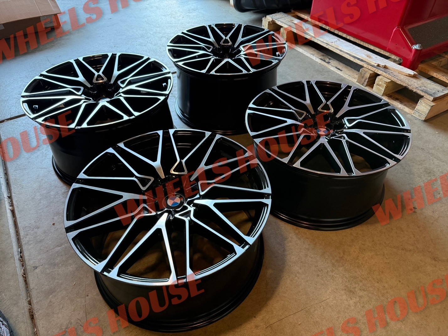 22×10 22×11 BMW X5M WHEELS BLK MACHINE RIM X6M X7 X6 X5 G06 G05 G18 F95 5×112
