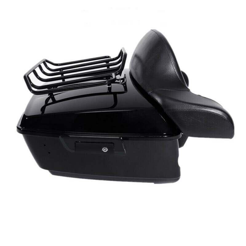 King Trunk Backrest Mount Rack & Plate Fit For Harley Touring 2014-2025 24