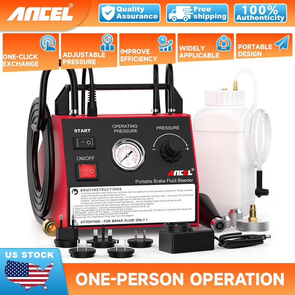 ANCEL BR2000 Gearbox Car Brake Fluid Bleeder Oil Exchange Machine Vaccum Change