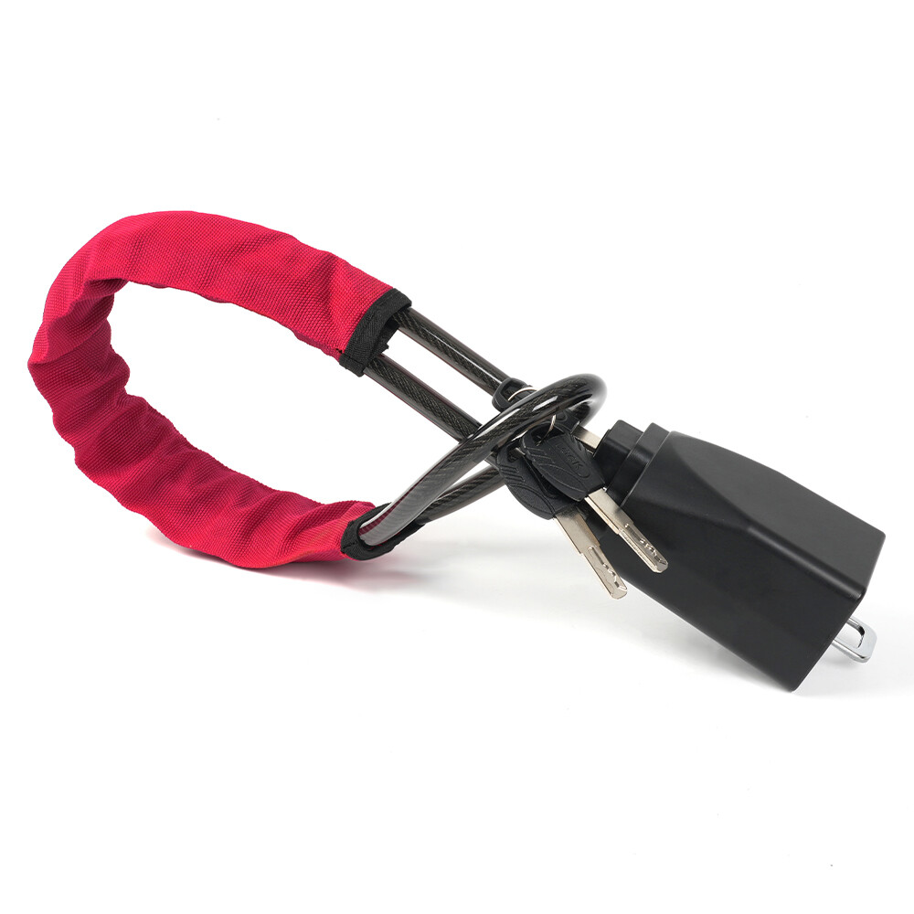 2PCS Universal Modern Car Steering Wheel Lock Anti-Theft Security Device + Keys