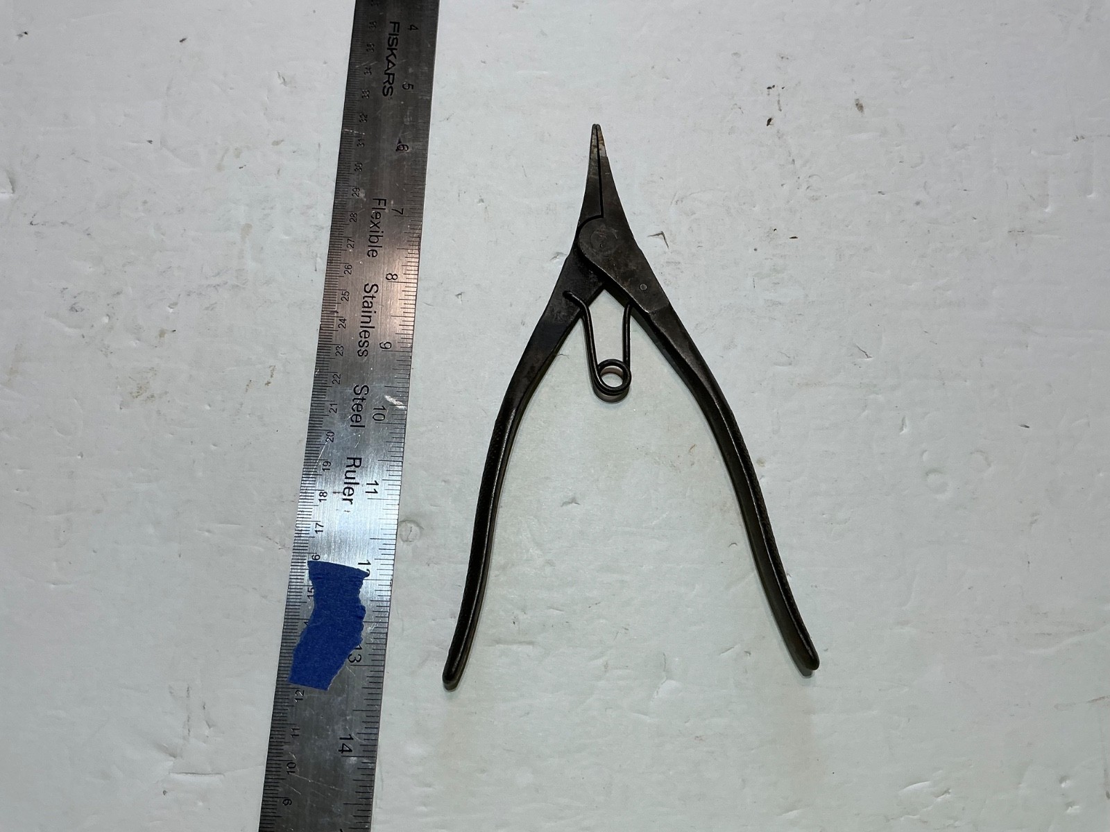 Vintage Utica external locking ring pliers 534-7 7″ long USA made