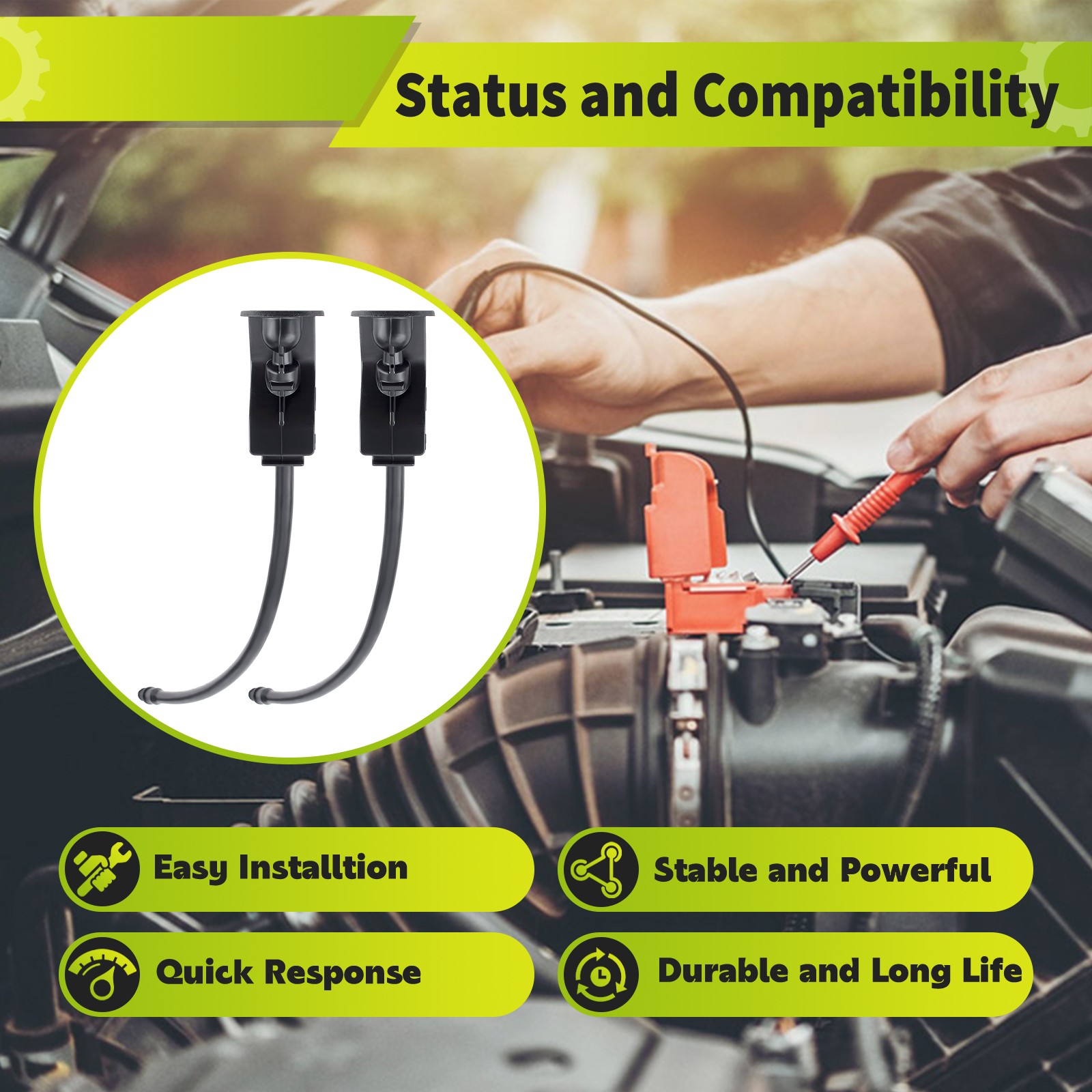 2pcs for Ford Mustang 2010-2014 Windshield Wiper Washer Nozzle Sprayer Jets NEW