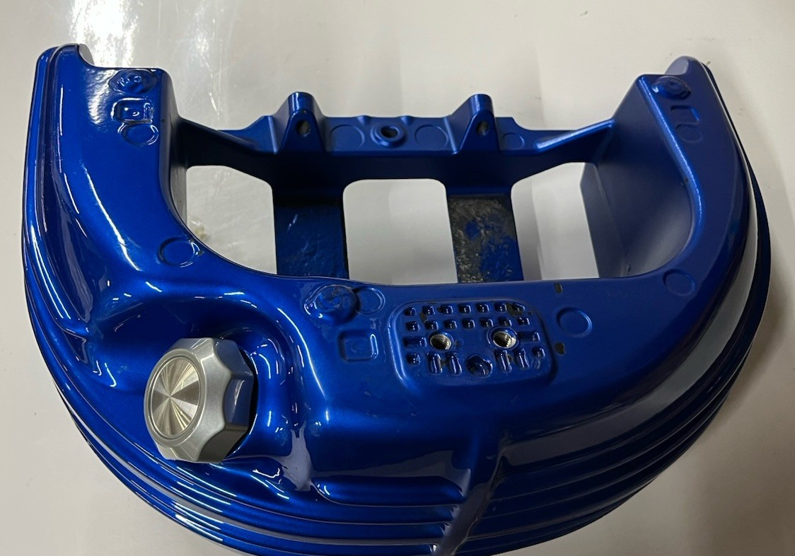 Harley Davidson Pacific Blue Pearl Rocker Oil Tank Reservoir 62547-08CGP