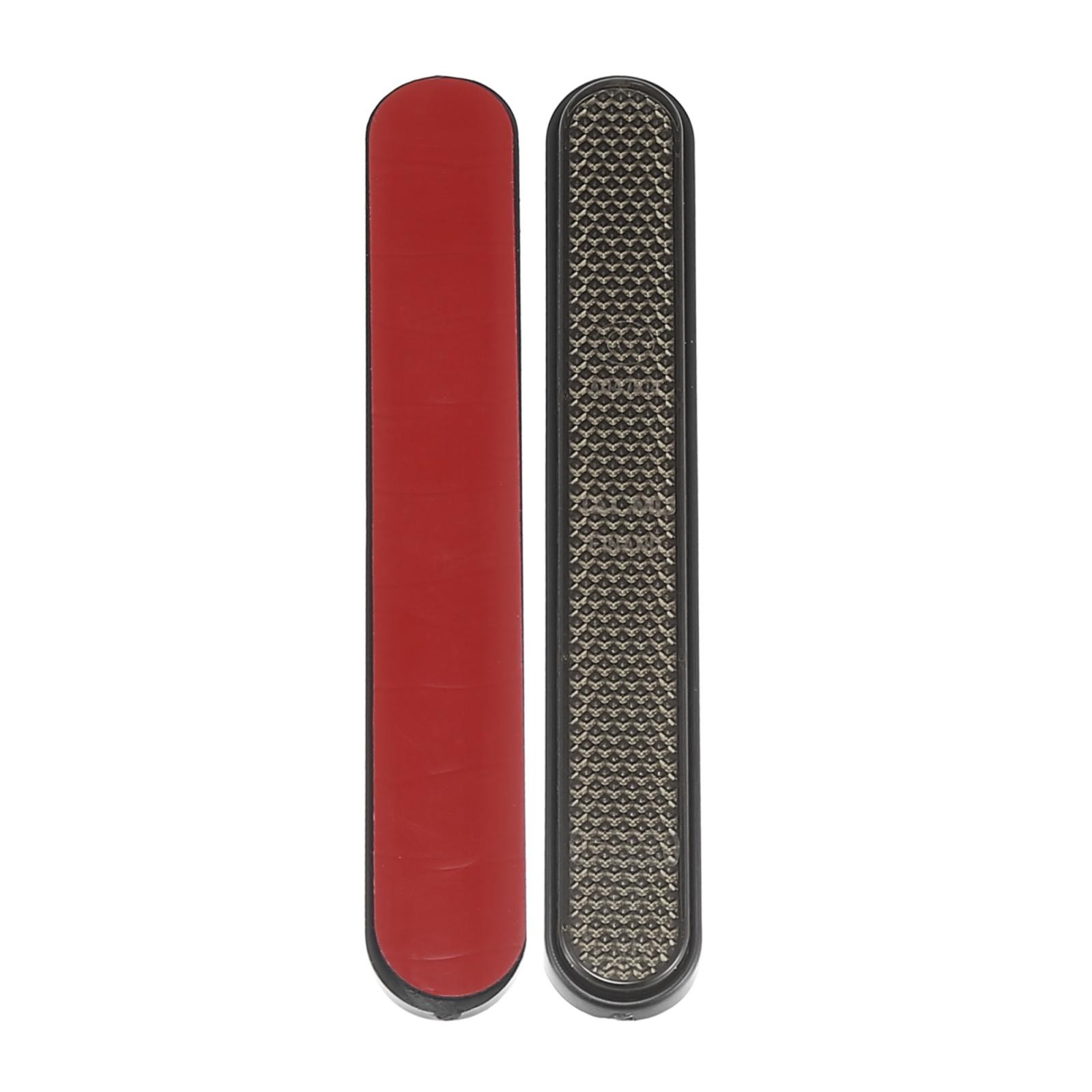 Front Lower Fork Reflector Sticker Rear Saddlebag Cover Smoke Black 1 Pair