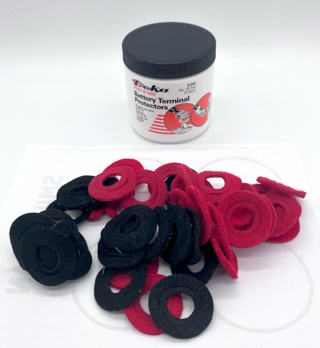 50 Pack Top/Side Post Battery Terminal Protectors 25 Red & 25 Black