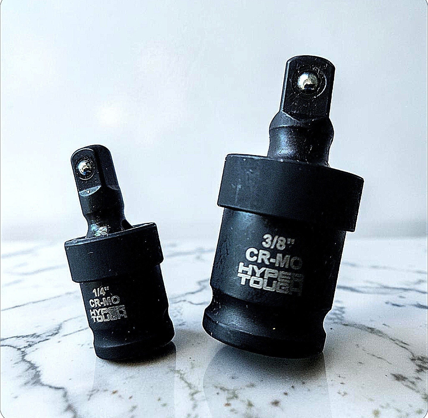 Hyper Tough 1/4-inch and 3/8-inch impact adapters Socket