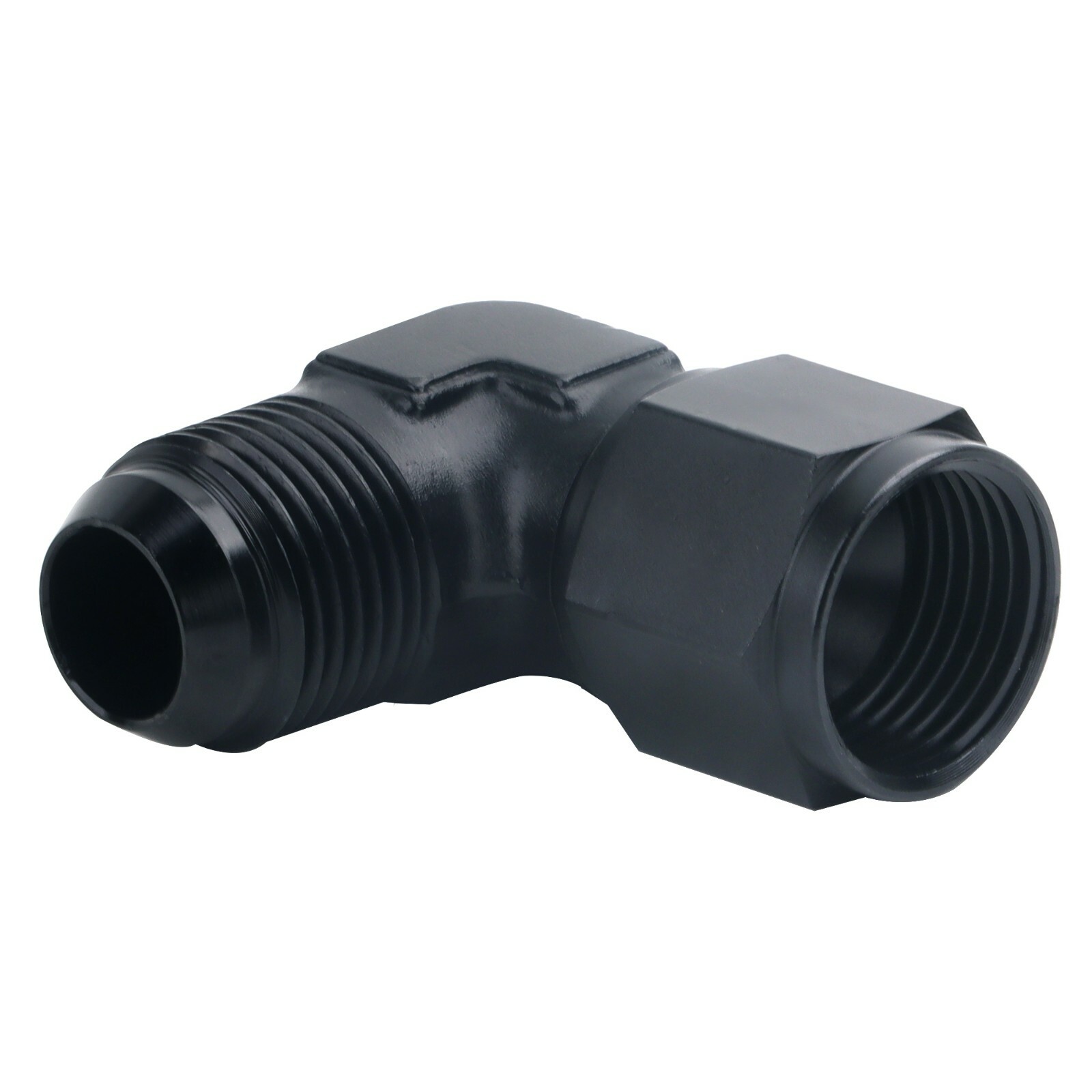 4AN Female to 4AN Male Flare Swivel Hose Fitting Adapter 90° Degree Aluminium