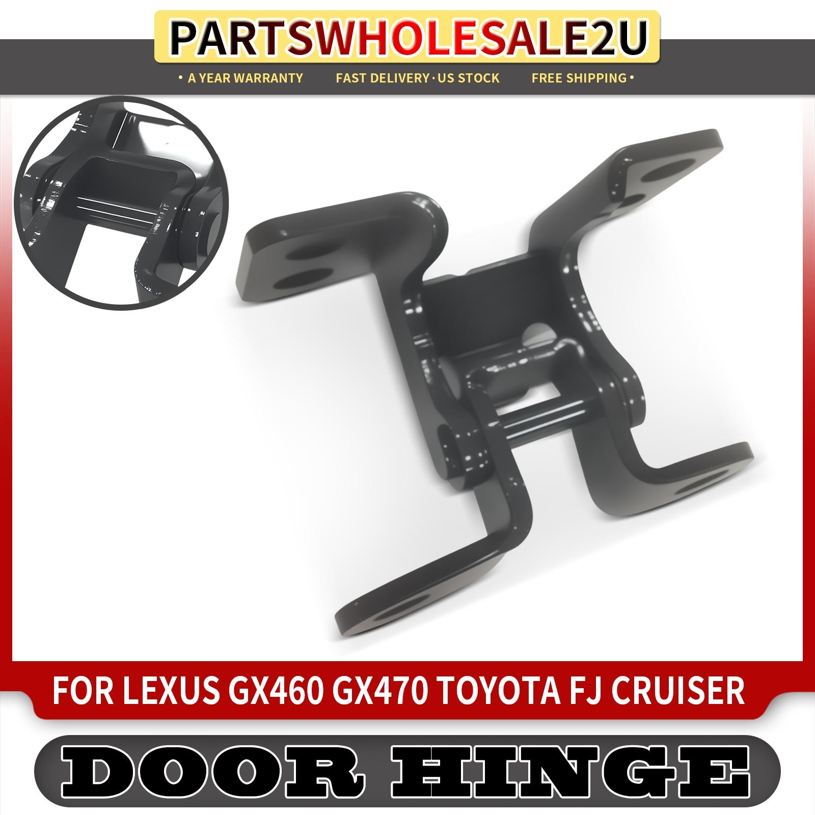 Upper / Lower Back Door Hinge for Lexus GX460 2010-2023 GX470 Toyota FJ Cruiser
