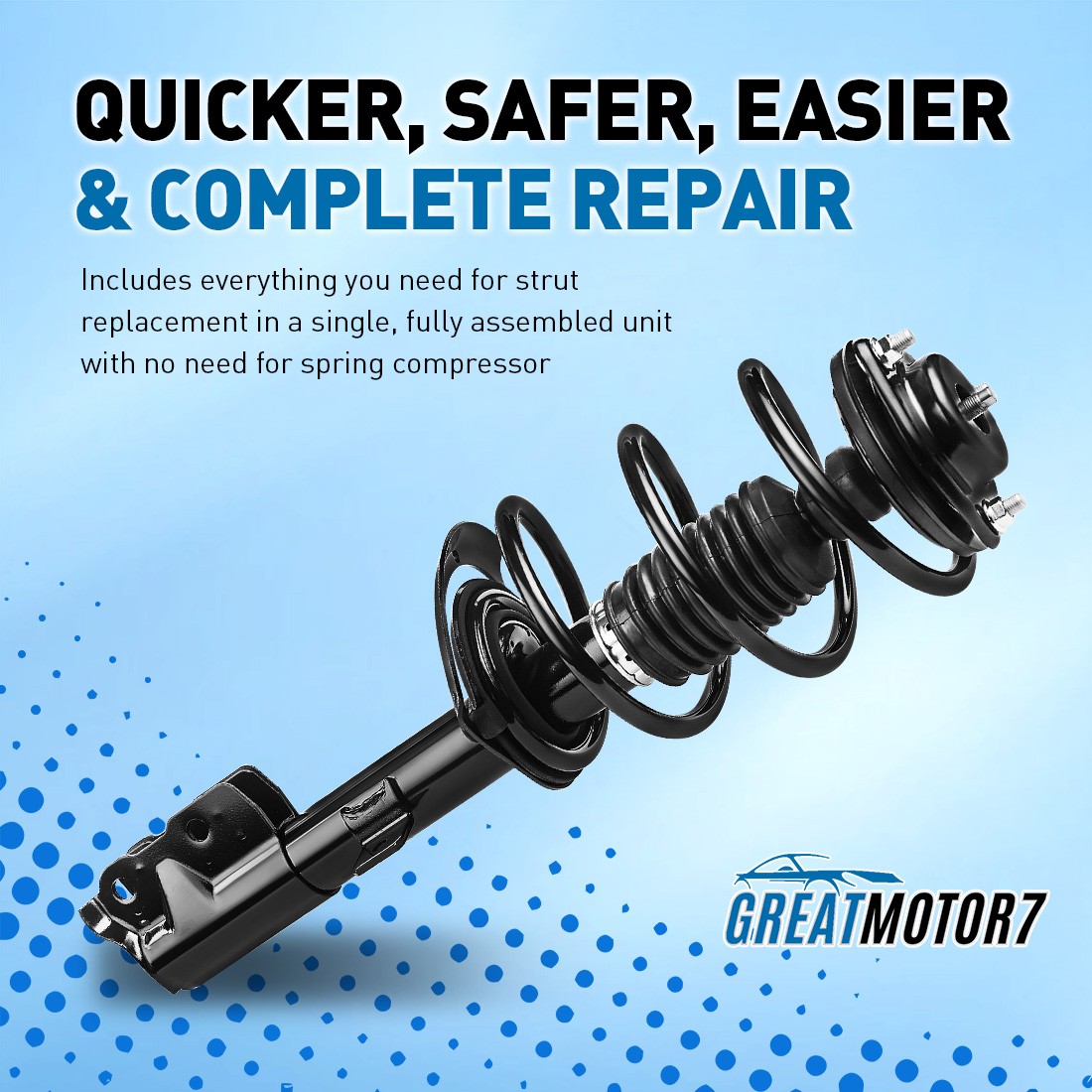 Complete Monroe OE Front Struts For 2015-2019 Hyundai Sonata Lifetime Warranty