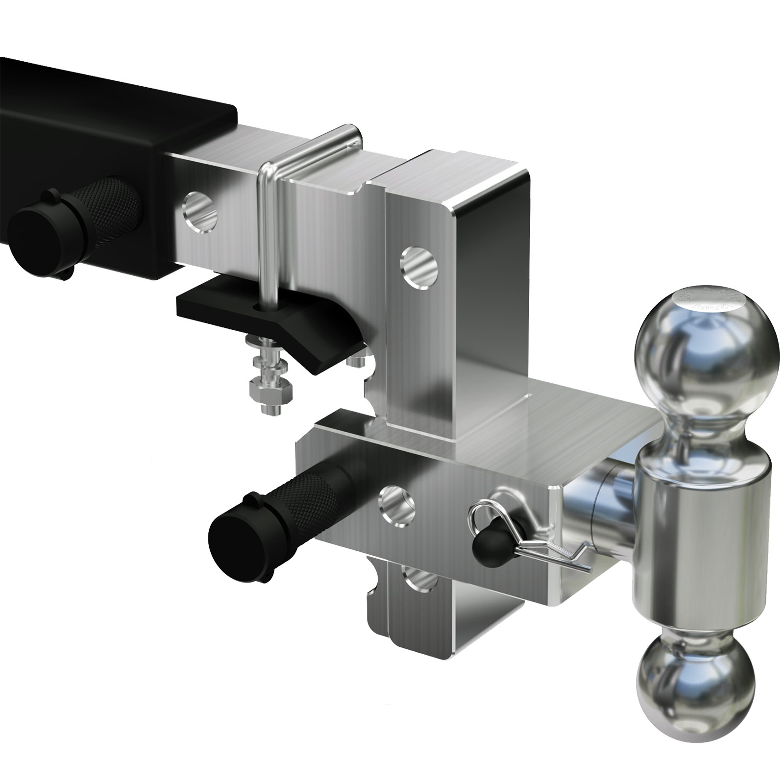 New 2″ Receiver 8″ Drop/Rise Adjustable Towing Trailer Hitch 12500 lb w/Locks
