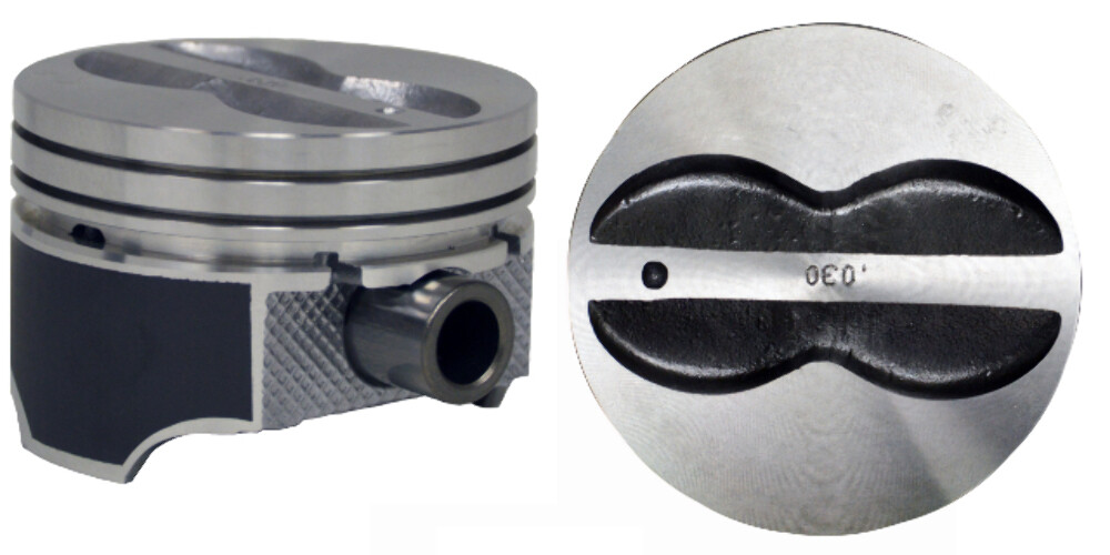 Flat Top Hypereutectic Pistons for 67-90 Chevrolet 5.7/350 | .040 Oversized