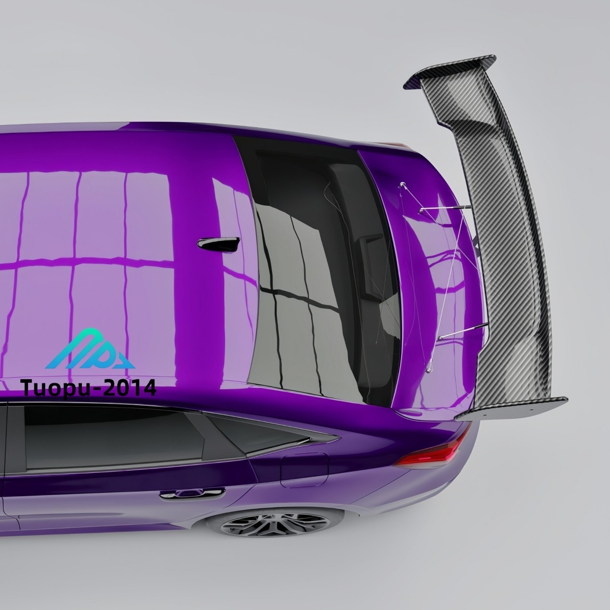 ADJUSTABLE GT RACING SPOILER WING TRUNK CHASSIS MOUNT BACK KIT FOR MOST VEHCILES
