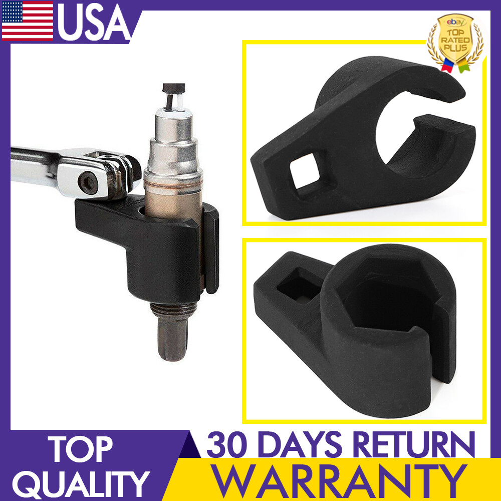 7/8 Inch and 22mm Offset Oxygen Sensor Socket Wrench Removal Tool 3/8 Inch Drive