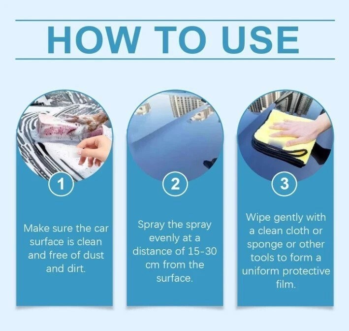 120ml One-Step Nano Coating Spray – Quick Effect Coating Agent Blocks UV Damage