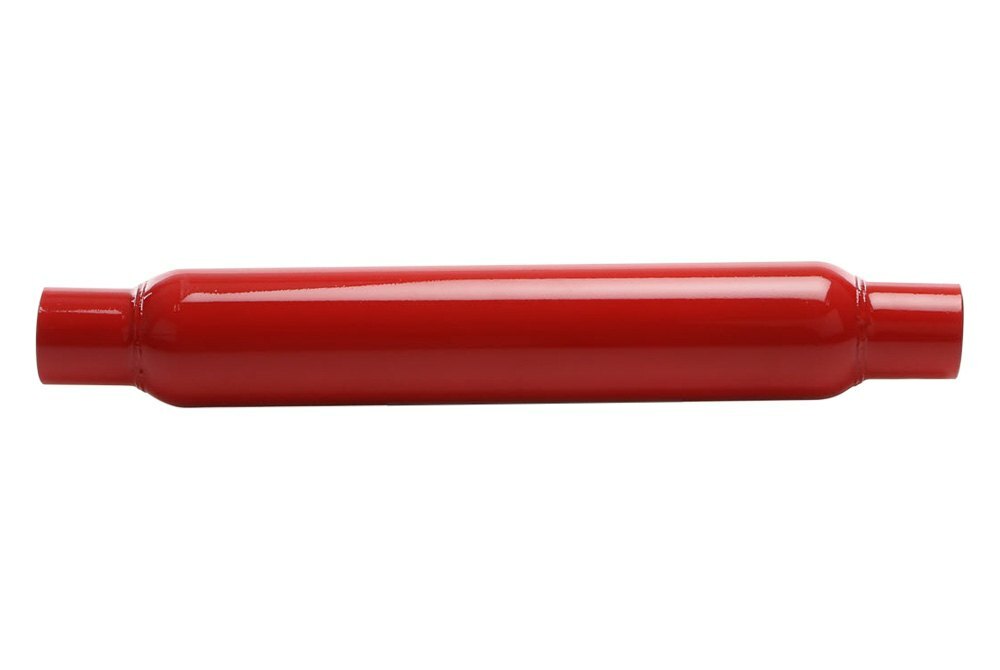 AP Exhaust 87510CB Cherry Bomb Glass Pack Series Steel Round Red Exhaust Muffler