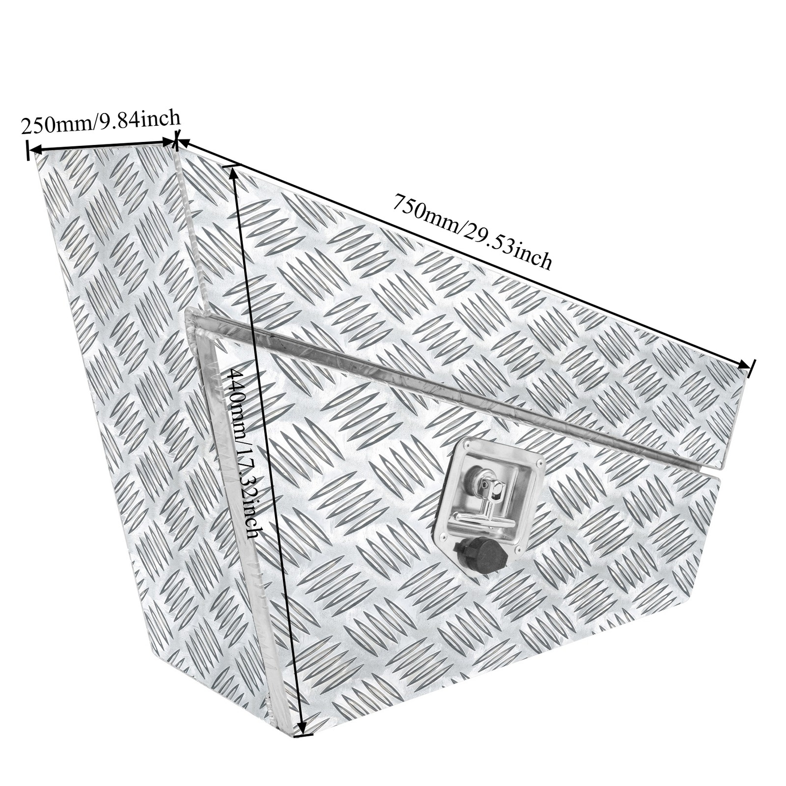 30″ x 10″x17″ Pair of Aluminium Toolbox Under Tray Under Body Ute Truck Tool Box
