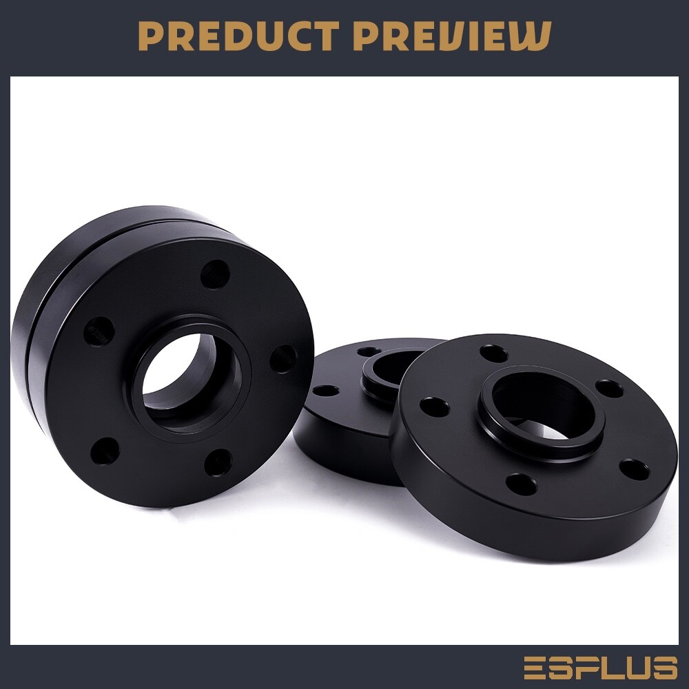 [4] 30mm Thick Mercedes 5x112mm CB 66.6 Wheel Spacer Kit 14×1.5 Bolts Included