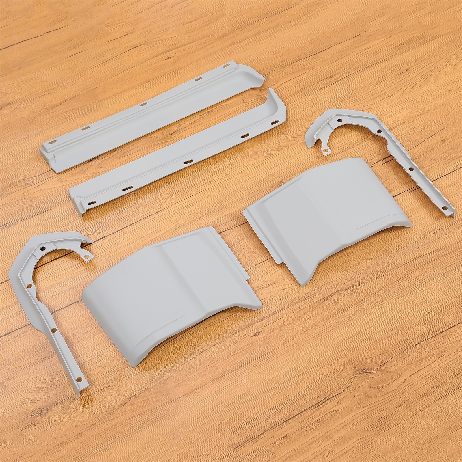 6 Pcs Painted Front Bumper Filler Set Gray ABS For Cadillac Eldorado (1973-1974)