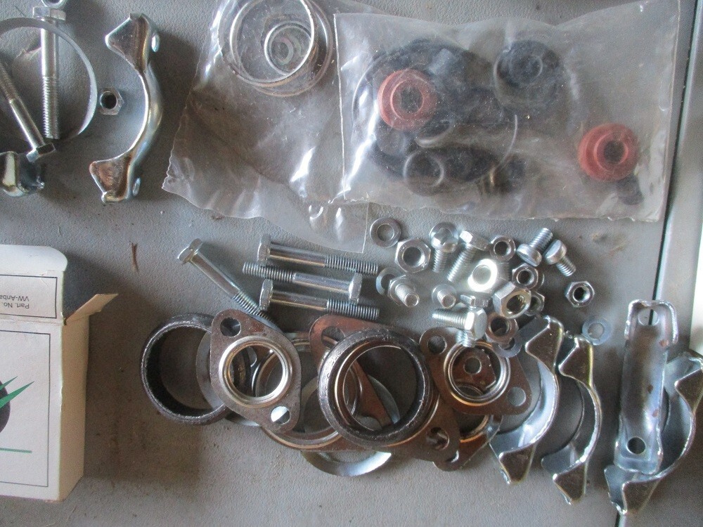 New NOS Volkswagen VW Exhaust Related & Misc Engine Vintage Parts lot