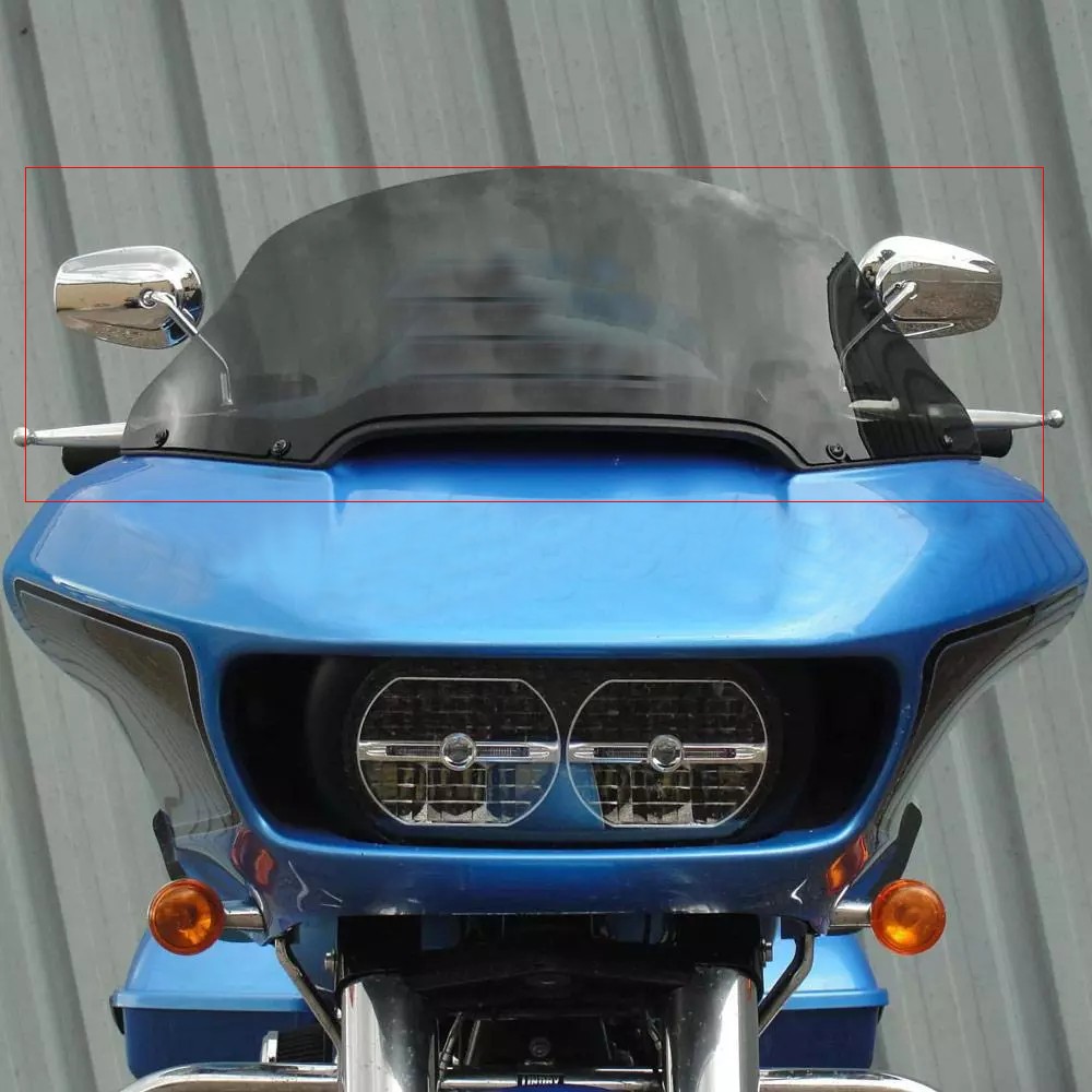 8″ Black Wave Windshields Windscreen Fit For Harley Road Glide FLTRX 2015-2023
