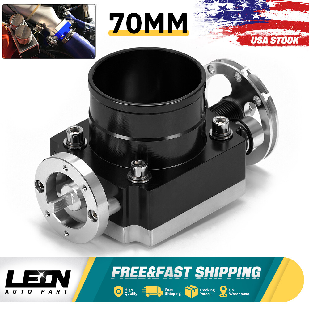 2.75″ 70mm Universal Throttle Body Aluminum Racing HighFlow CNC Billet Intake BK