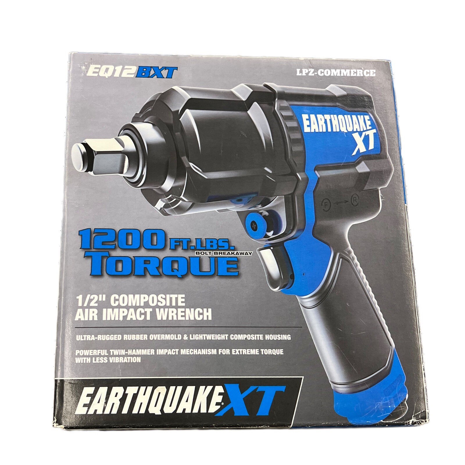 EARTHQUAKE 1/2″ Composite Xtreme Torque Air Impact Wrench 1200 ft. lbs. 58683