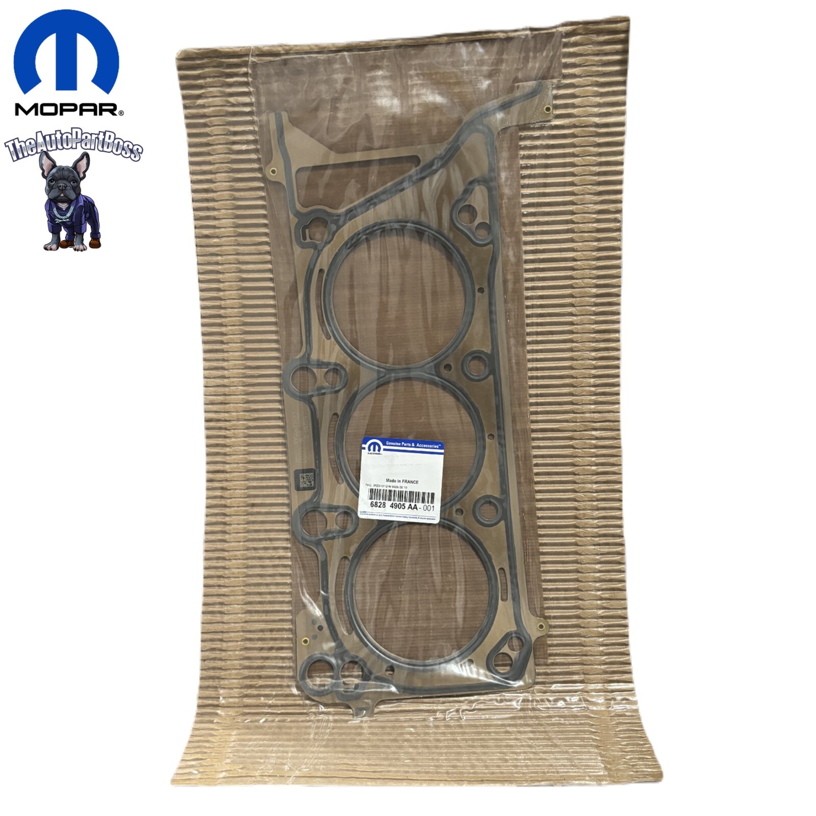 16-25 3.6L Cylinder Head Gasket, Left Side Genuine Mopar 68284905AA