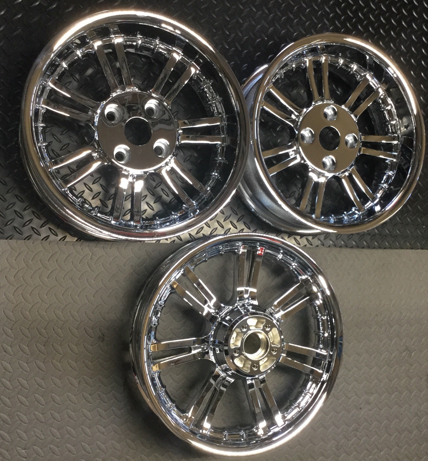 Harley FLHTCUTG Chrome Wheels Tri Glide Rims 2009 -23 SMALL BLEMISH (OUTRIGHT)