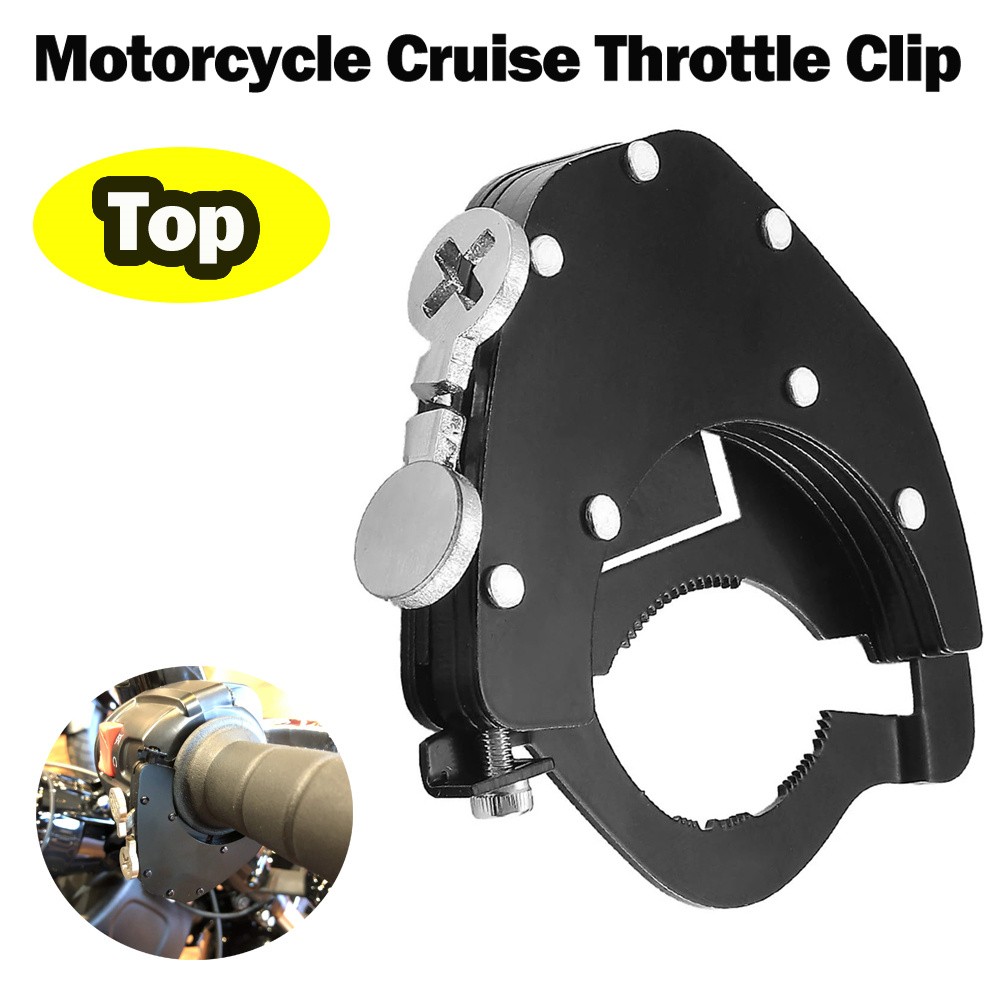 -Throttle Lock Motorcycle Cruise Control Throttle Assist Top Kit Stainless Steel