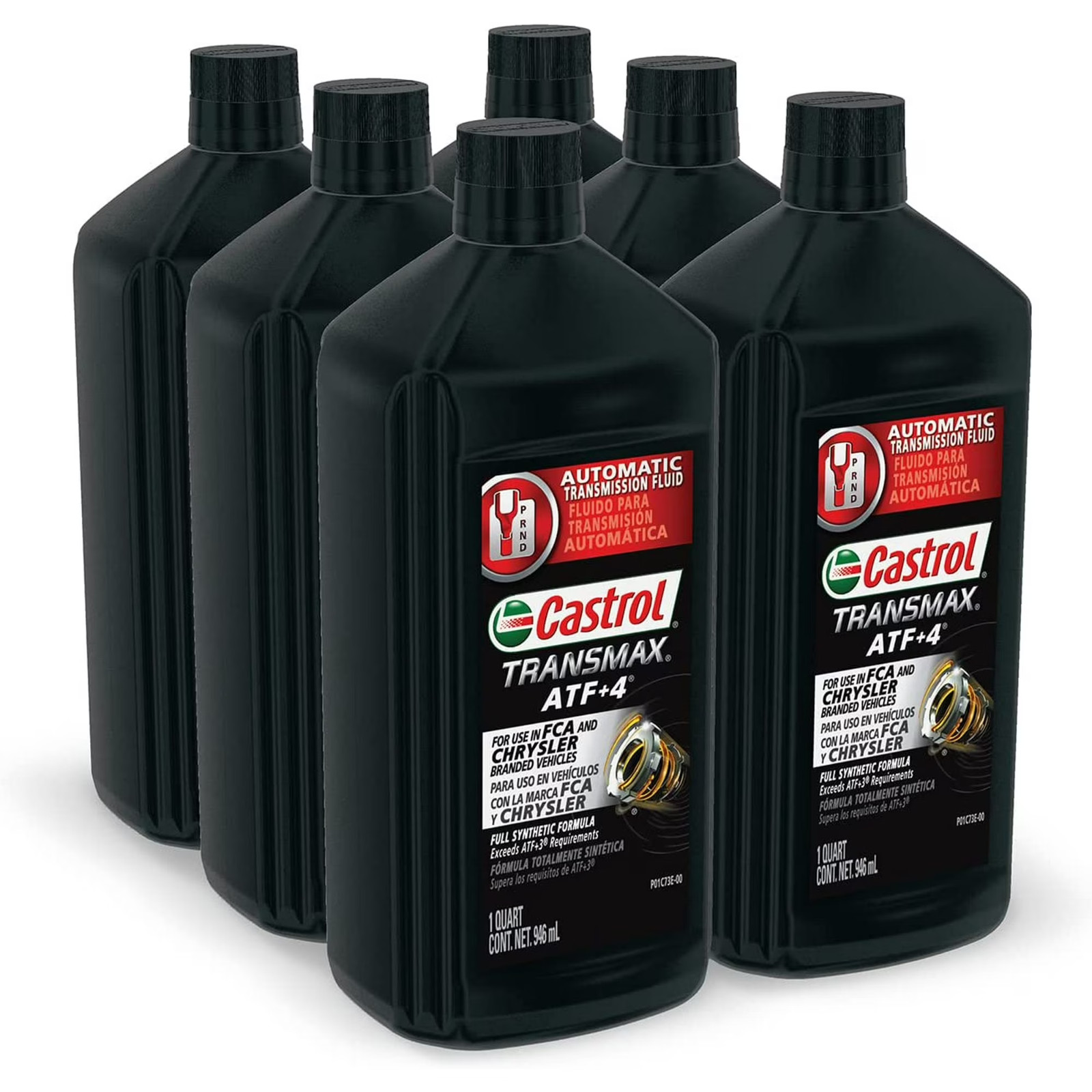 Castrol Transmax ATF 4 Automatic Transmission Fluid 1 Qt 6 Pack, Smooth Shifting