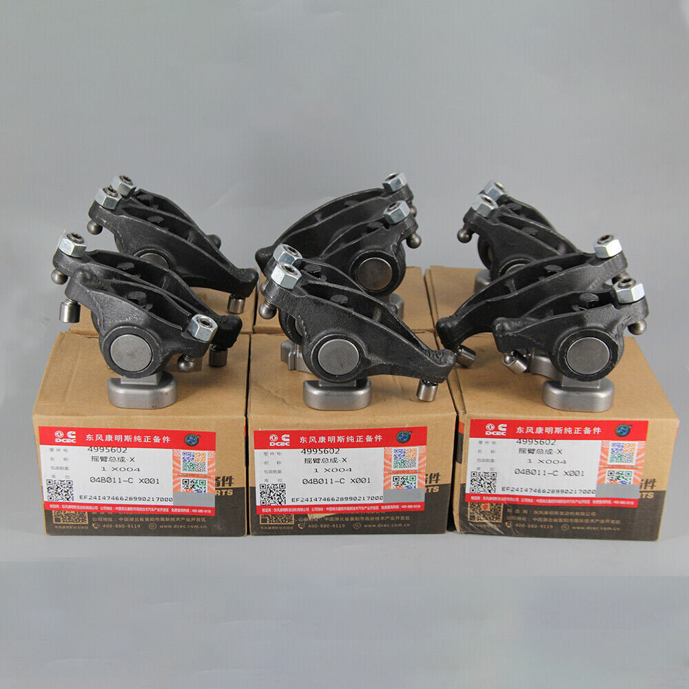 6* ROCKER ARMS Shafts Support Intake Exhaust For Cummins Dodge 5.9 6.7 98-18 24V