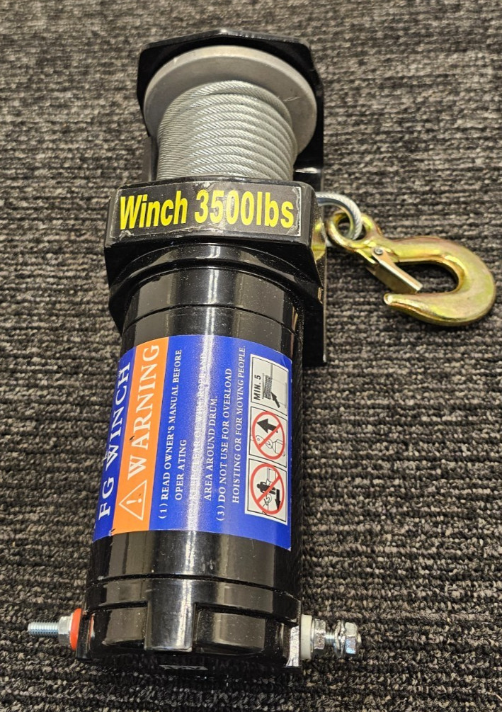 FG Winch Electric Winch 3500 LBS 12 Voltage Replacement *PICTURED ITEM ONLY