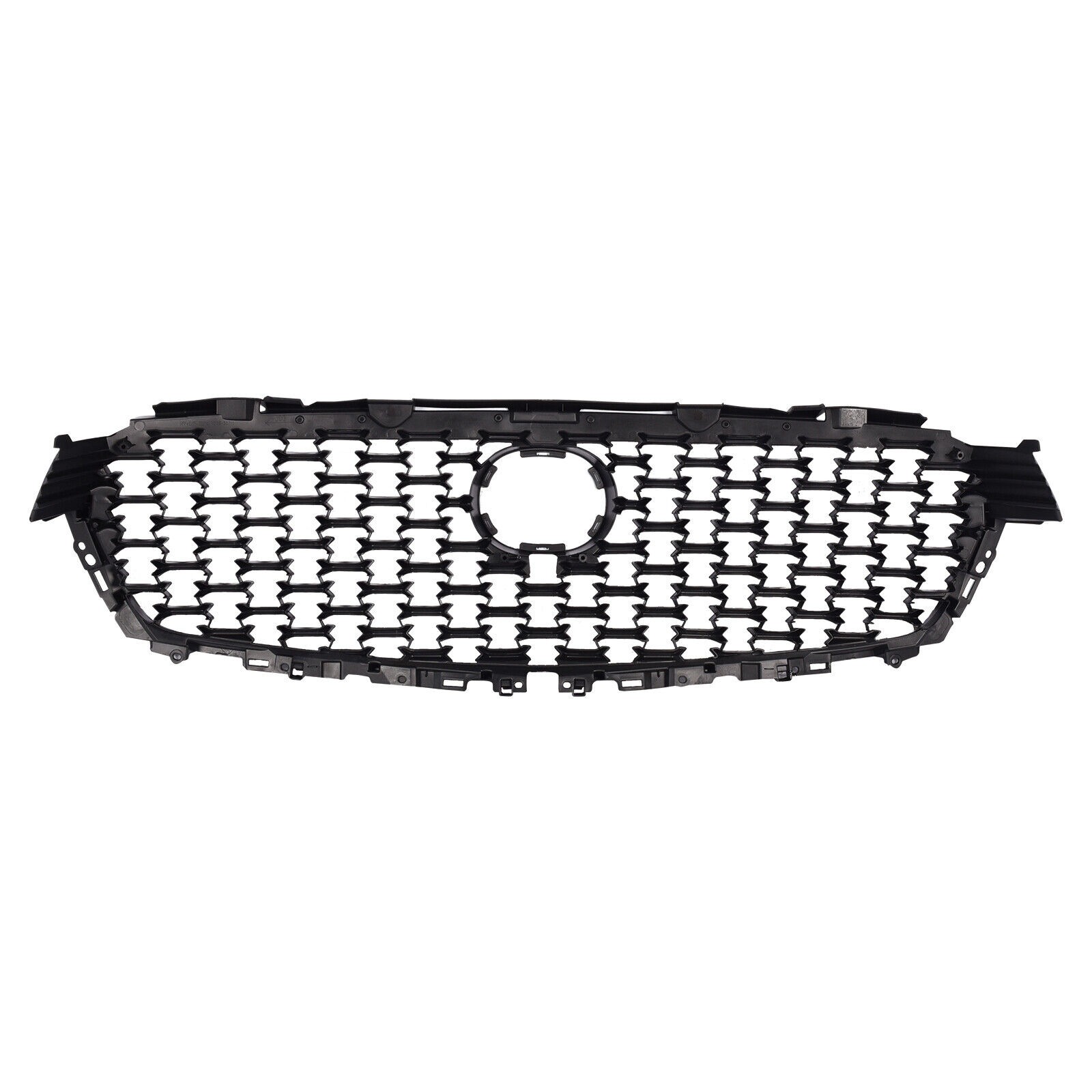 Front Upper Grille And Molding Trims Gloss Black Set For 2023- 2024 Mazda CX-50