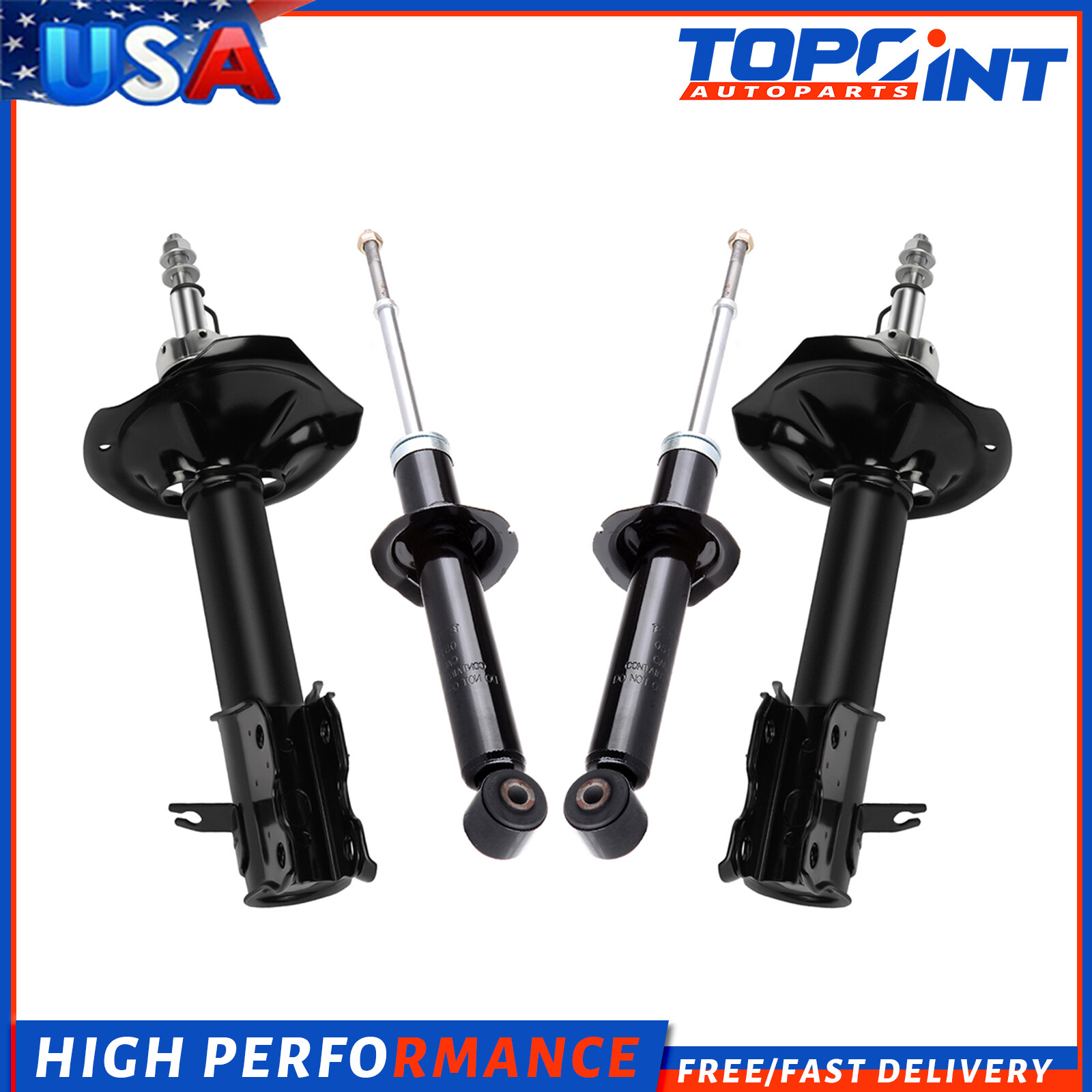 For 2002-2006 Nissan Sentra Front & Rear Full Set Absorbers Shocks Struts
