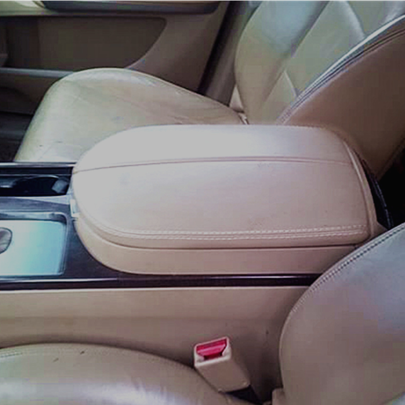 For 2007-2013 Acura MDX Leather Center Console Lid Armrest Cover Beige Parchment