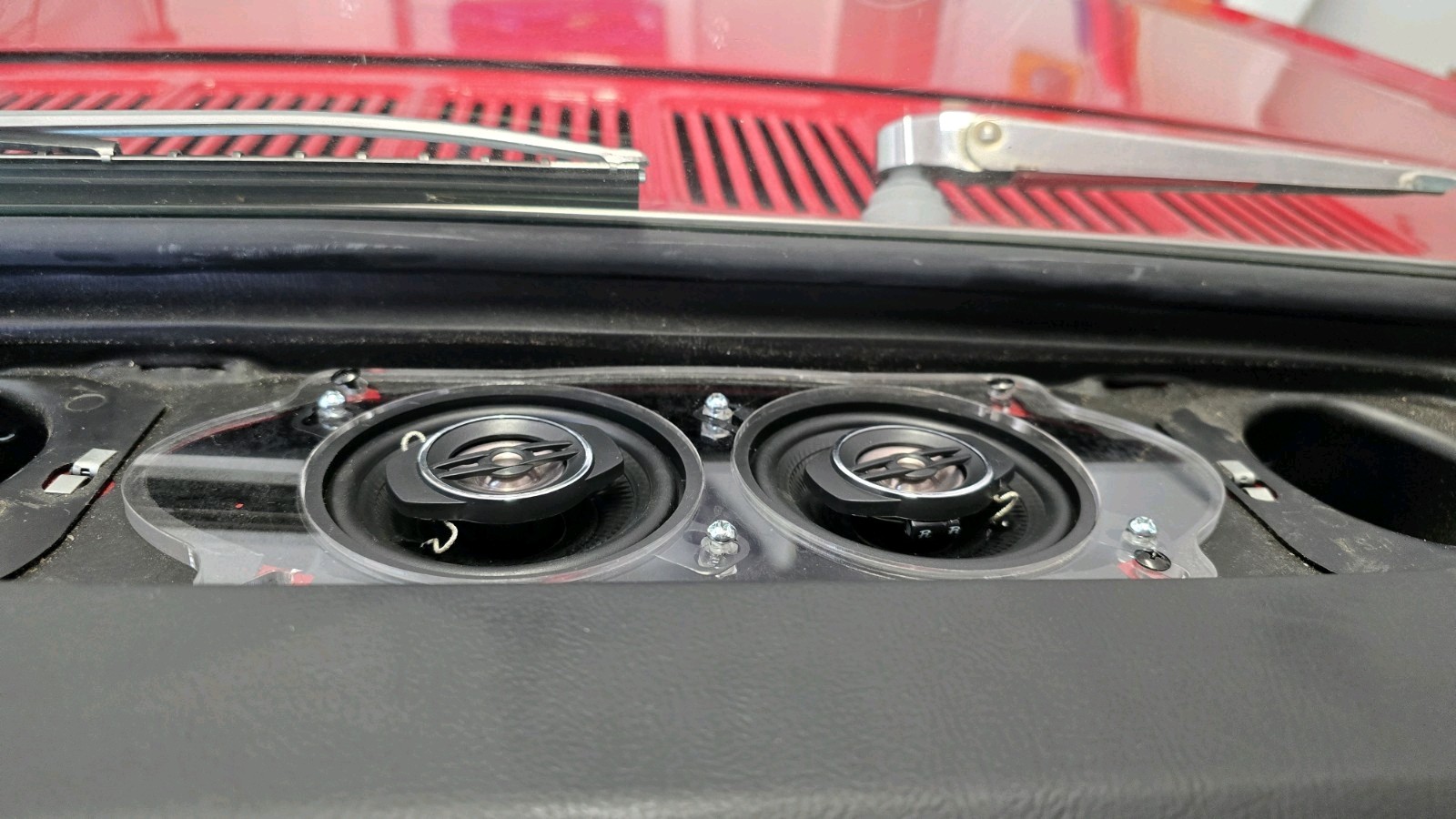 Universal 4×10 to Dual 3.5″ Speaker Adapter Plate Modern Dash Audio Upgrade