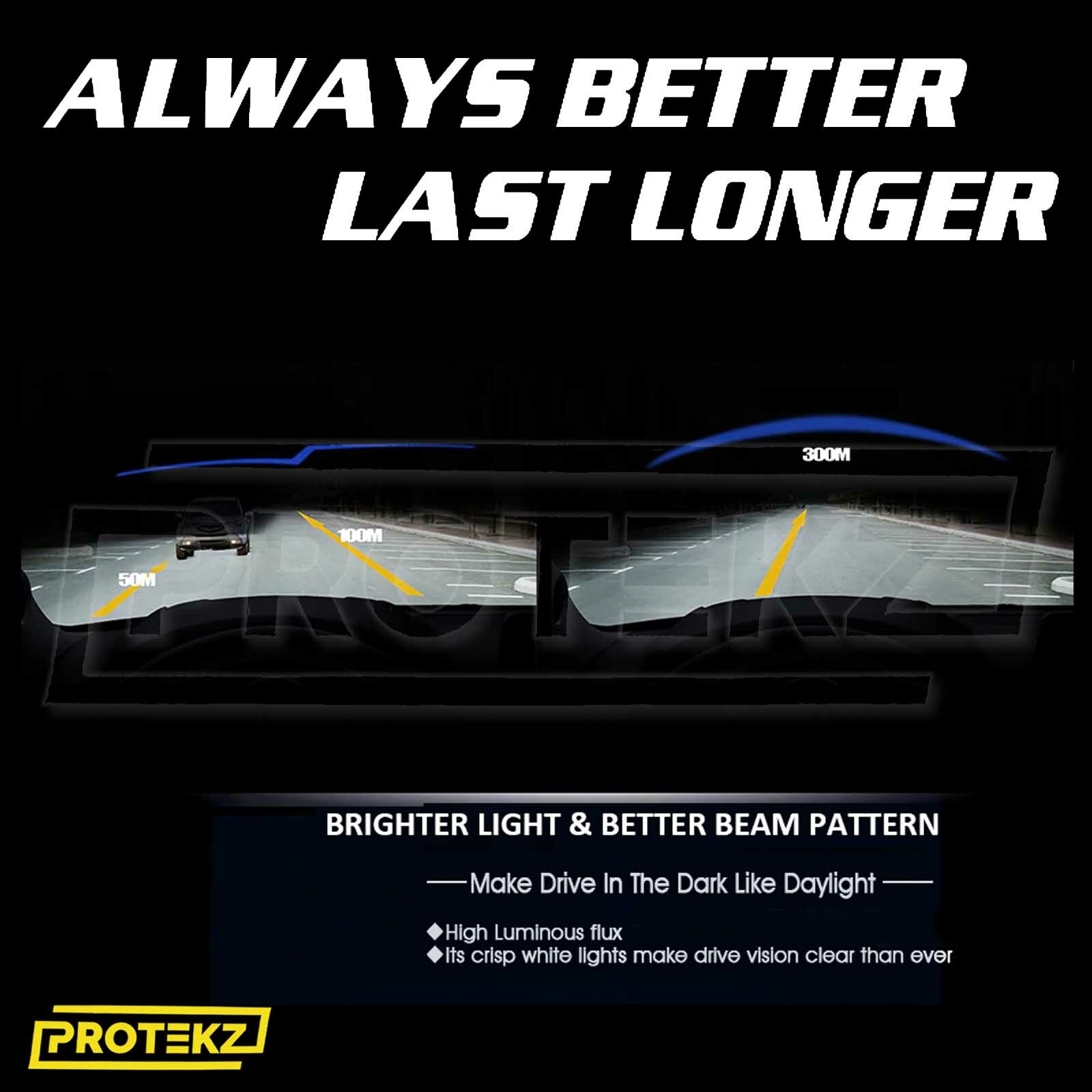 LED Fog Light Kit Protekz H8 6000K CREE for 2014-2016 Kia FORTE