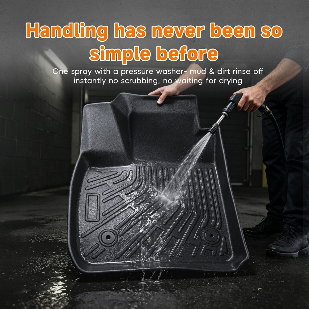 Floor Mats For Buick Envision 2021 2022 2023-2026 All Weather Cargo Liners Black